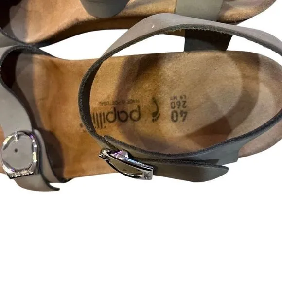 Birkenstock Papillio Size 9/ EU 40 Soley Adjustable Wedge Sandals Leather