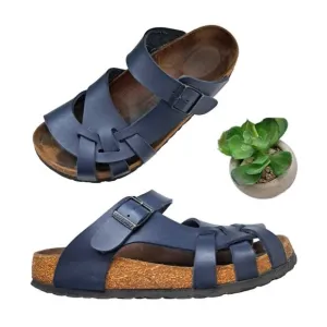 Birkenstock Pisa Navy Birko-Flor  Womens Sandals Size 37