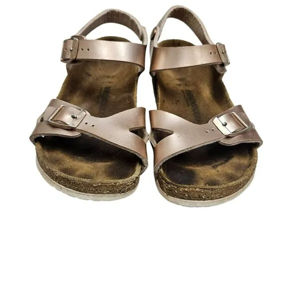 Birkenstock Rio Kids Electric Metallic Copper Birko-Flor Kids Sandal Metallic 34