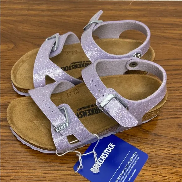 Birkenstock Rio Kids Magic Galaxy Lavender Sandals EU26/US K8 Narrow NEW 1003233