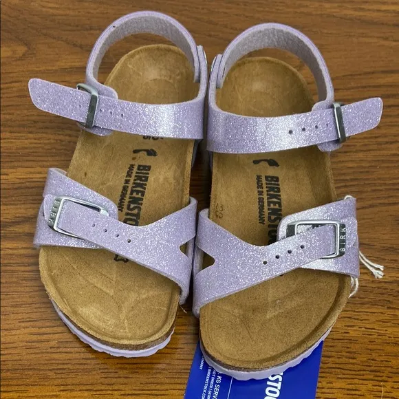 Birkenstock Rio Kids Magic Galaxy Lavender Sandals EU26/US K8 Narrow NEW 1003233