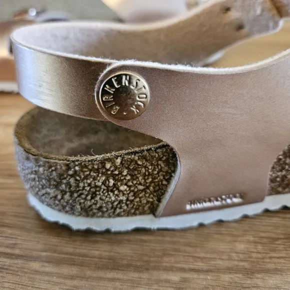 Birkenstock Rose Metallic Rio Sandals Size 34