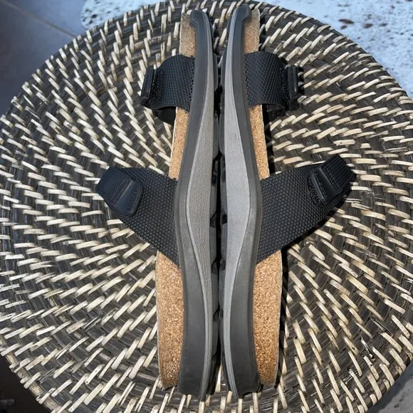 Birkenstock Sahara Futura Black Nylon Adjust Straps Size 41 Men's 8 Ladies 10