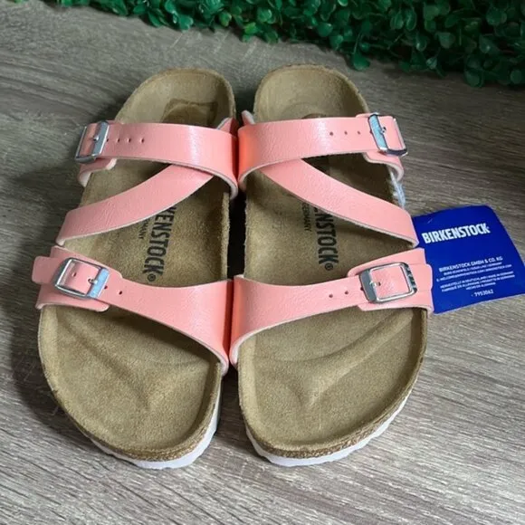 Birkenstock Salina Birko-Flor Graceful Coral Peach Sandals