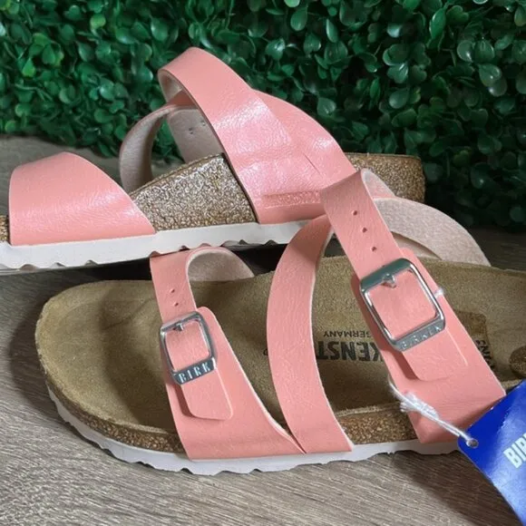 Birkenstock Salina Birko-Flor Graceful Coral Peach Sandals