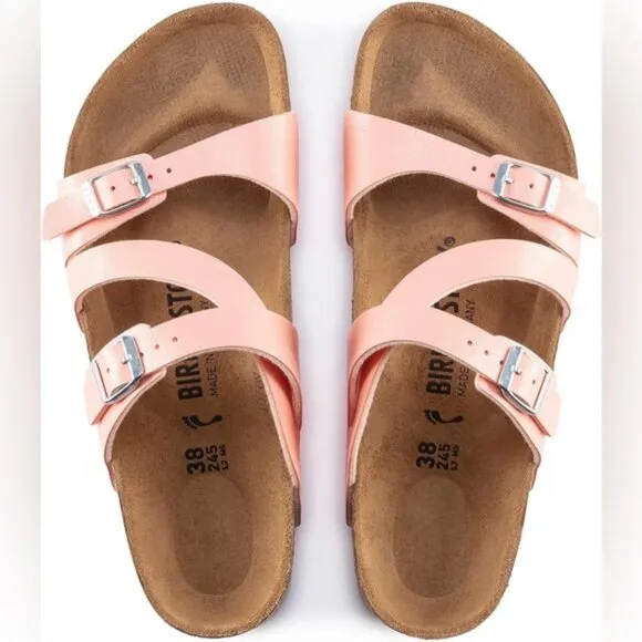 Birkenstock Salina Birko-Flor Graceful Coral Peach Sandals