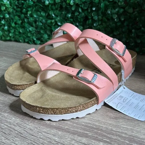 Birkenstock Salina Birko-Flor Graceful Coral Peach Sandals