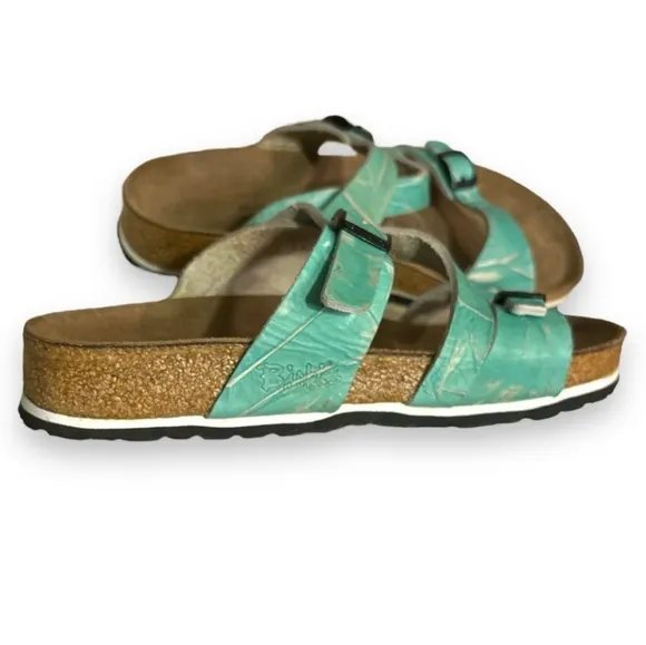 BIRKENSTOCK Salina Textured Leather Salina Cross Strap Sandals- BIRKI’S