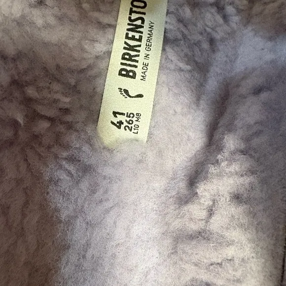 Birkenstock Shearling Sandals - Lavender