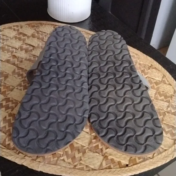 BIRKENSTOCK SILVER SANDALS