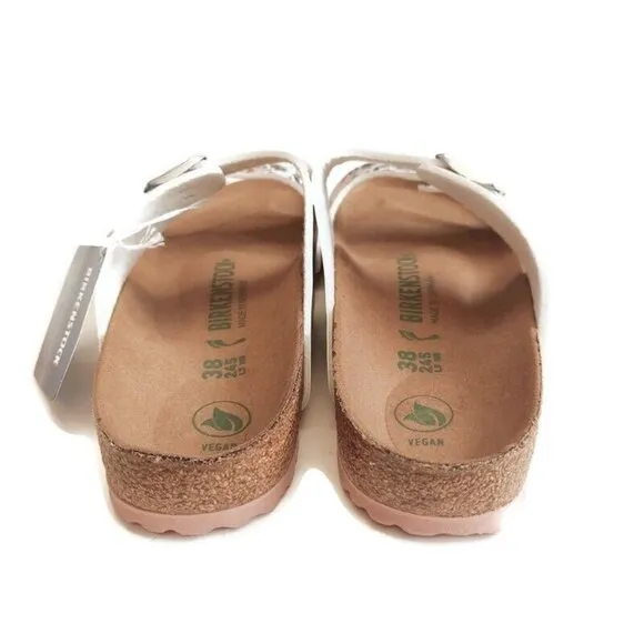 Birkenstock Sydney Vegan Birko-Flor Sandals Womens 7 EU 38 Paisley Light Rose