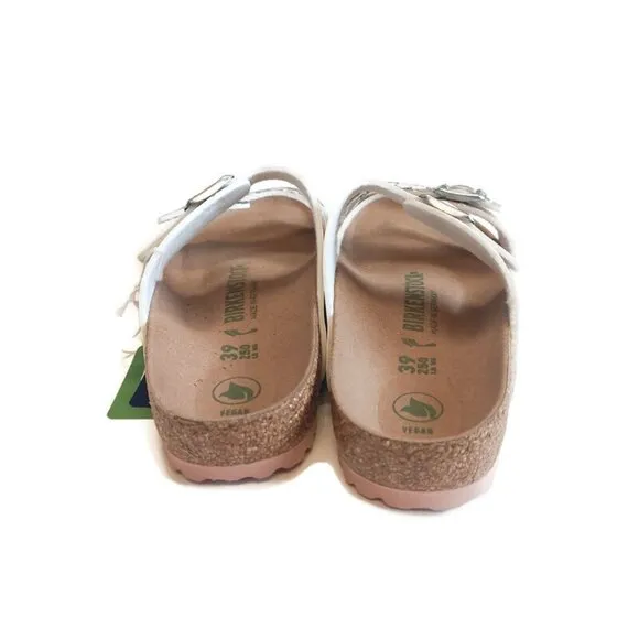 Birkenstock Sydney Vegan Birko-Flor Sandals Womens 8 EU 39 Paisley Light Rose