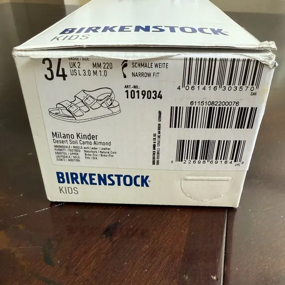 Birkenstock Tan and White Sandals with Adjustable Straps