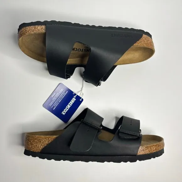Birkenstock Unisex Arizona Two Strap Sandals in Black