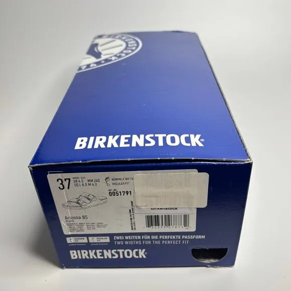 Birkenstock Unisex Arizona Two Strap Sandals in Black