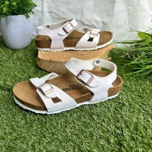 Birkenstock white Rio Kids White Sandals size 33 Us 2 brand new