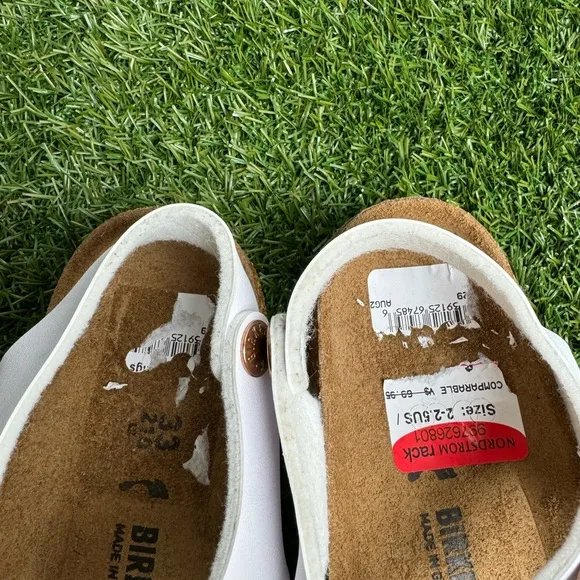 Birkenstock white Rio Kids White Sandals size 33 Us 2 brand new