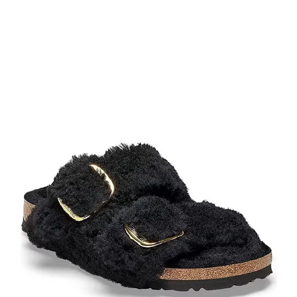 Birkenstock Women Papillo 10 EU 41 Arizona Big Buckle Teddy Shearling Sa…