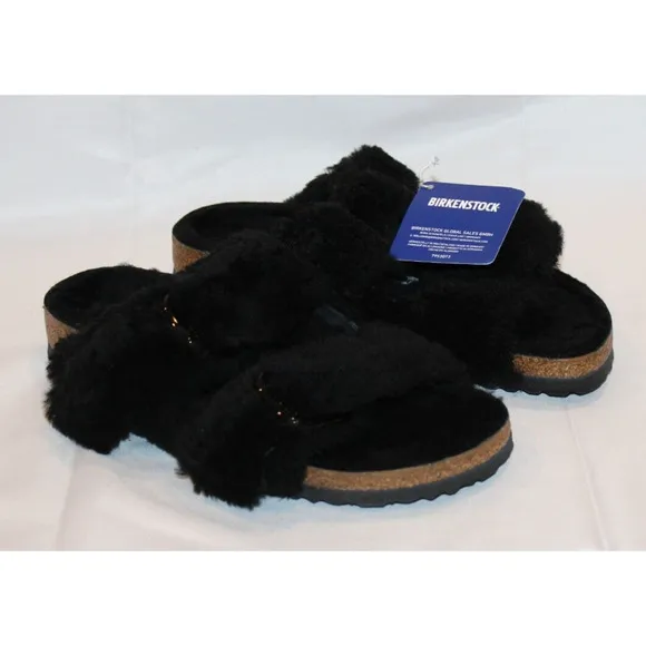 Birkenstock Women Papillo 10 EU 41 Arizona Big Buckle Teddy Shearling Sa…