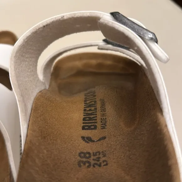 Birkenstock Women's Arizona Birko-Flo White Birko-Flor Sandals