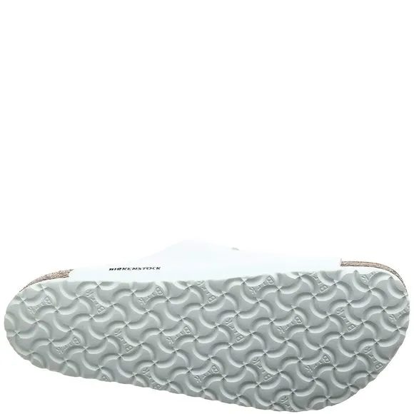 BIRKENSTOCK WOMEN'S ARIZONA DOUBLE BUCKLE CORK SANDALS WHITE SIZE 36