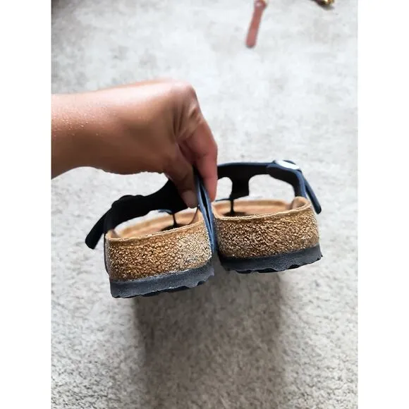 Birkenstock Womens Gizeh Birko Eva Navy Blue Thong Sandals Size 36 (US 5 - 5.5)