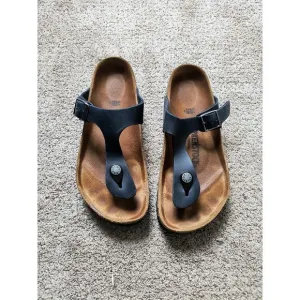 Birkenstock Womens Gizeh Birko Eva Navy Blue Thong Sandals Size 36 (US 5 - 5.5)