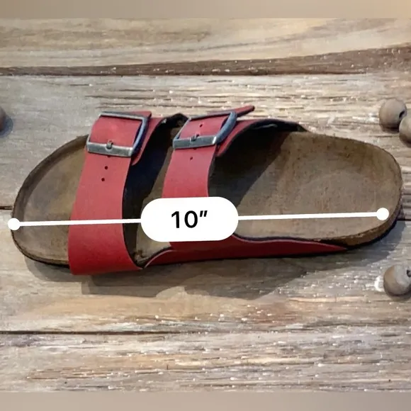Birkenstock Women’s Size (See pics for measurements) Red‎ Arizona Sandals