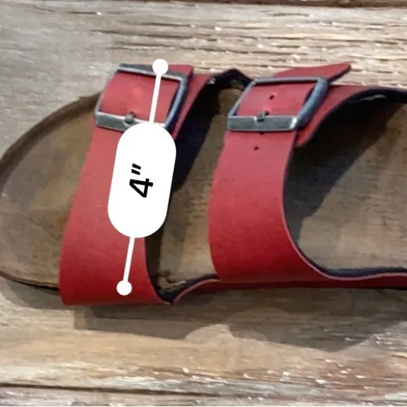 Birkenstock Women’s Size (See pics for measurements) Red‎ Arizona Sandals