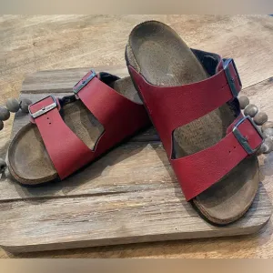 Birkenstock Women’s Size (See pics for measurements) Red‎ Arizona Sandals