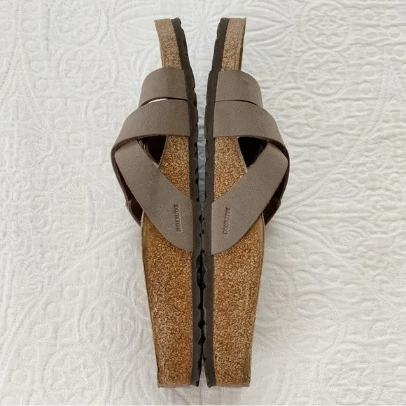 Birkenstock Women's Yao Birko-Flor Slide Sandals, Mocha