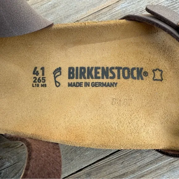 Birkenstock Yara Birko-Flor Nubuck Sandals Size 41
