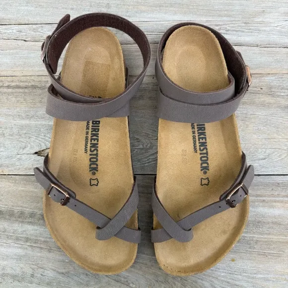 Birkenstock Yara Birko-Flor Nubuck Sandals Size 41