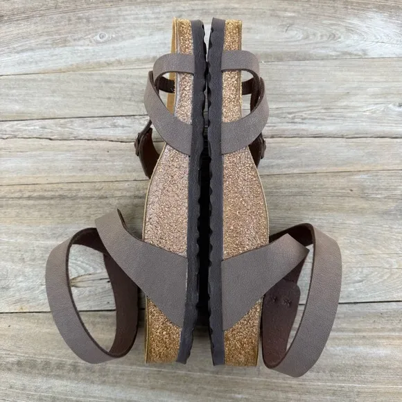 Birkenstock Yara Birko-Flor Nubuck Sandals Size 41