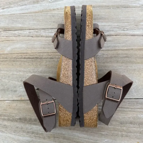 Birkenstock Yara Birko-Flor Nubuck Sandals Size 41