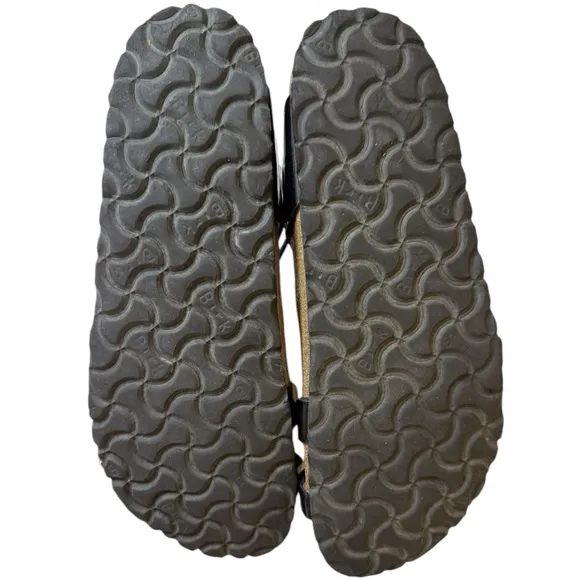 Birkenstock | Yara Sandals Black Patent Leather Wrap Strap Ankle Size 38 (7-7.5)