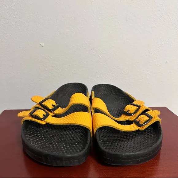 Birkenstock Yellow Leather Sandals Unisex