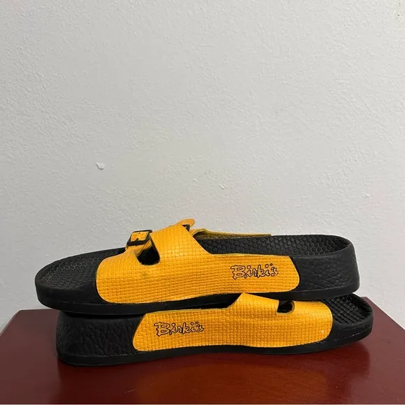 Birkenstock Yellow Leather Sandals Unisex