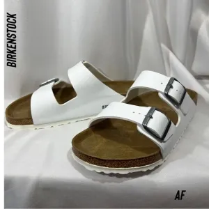 BIRKENSTOCK ARIZONA BIRKO-FLOR SANDALS WHITE NEW