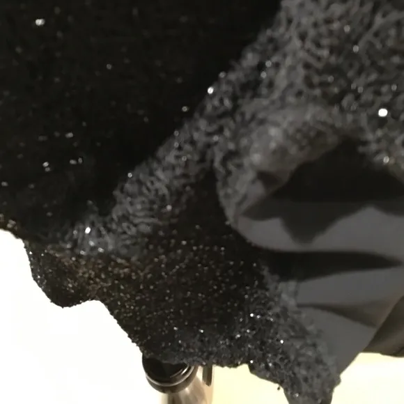 Black Beaded Cocktail Dress  Small