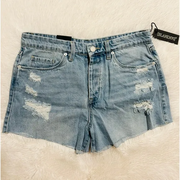 Blank NYC The Barrow Read My Lips High Rise Shorts