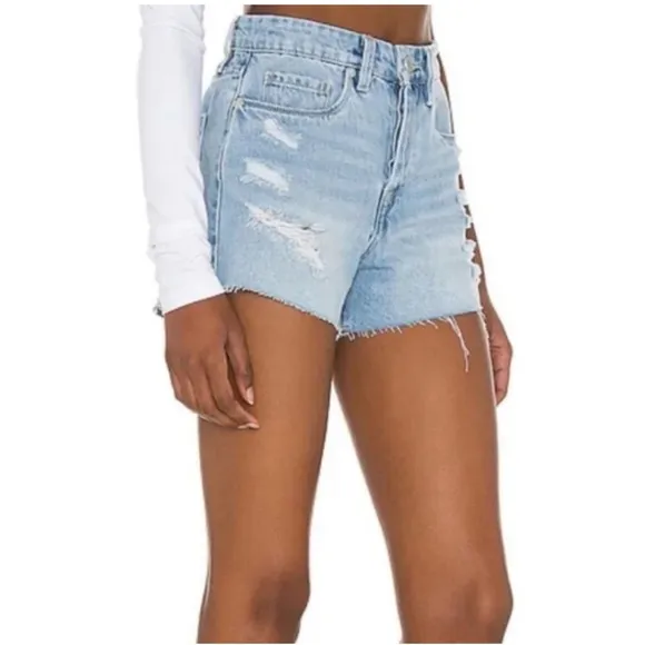 Blank NYC The Barrow Read My Lips High Rise Shorts