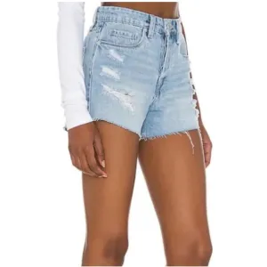 Blank NYC The Barrow Read My Lips High Rise Shorts