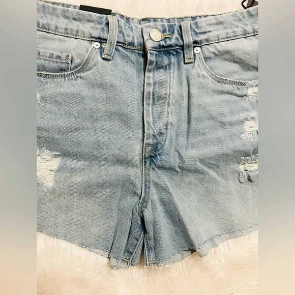 Blank NYC The Barrow Read My Lips High Rise Shorts