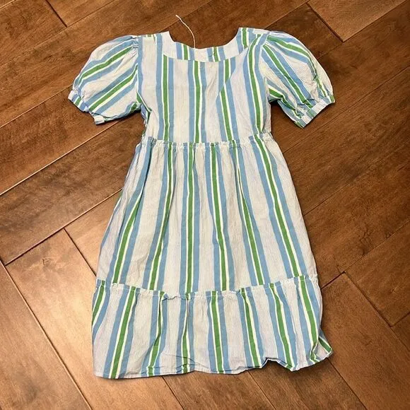Blockprints Aria Dress Blue and Green XS