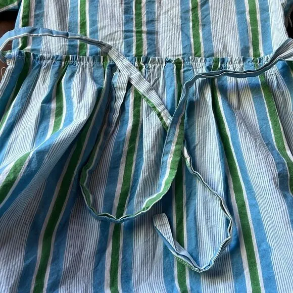 Blockprints Aria Dress Blue and Green XS