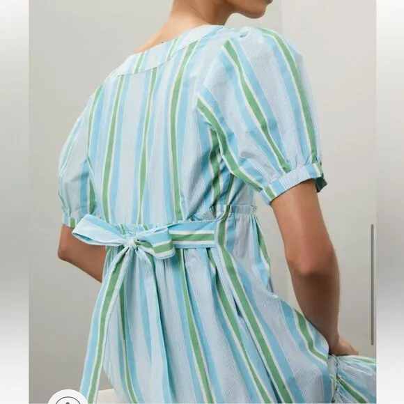 Blockprints Aria Dress Blue and Green XS