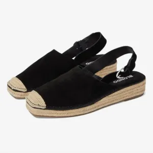 Blondo Hiliani Black Espadrille Slingback Flats NWOT