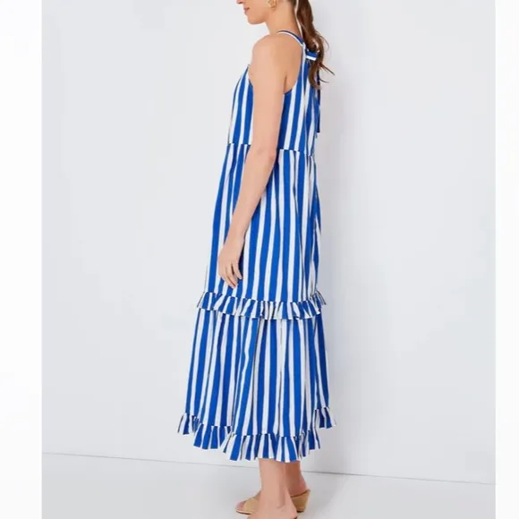 Blue Stripe Avondale DressPOMANDER PLACE