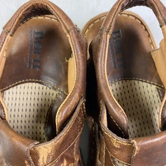 Born Cabot III Leather Fisherman's Sandals, size 8
